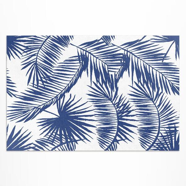 Tapis vinyle d’extérieur Illustration de feuilles tropicales
