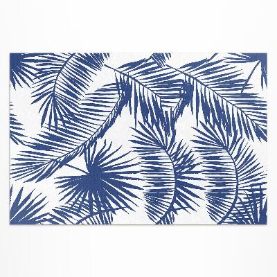 Tapis vinyle d’extérieur Illustration de feuilles tropicales