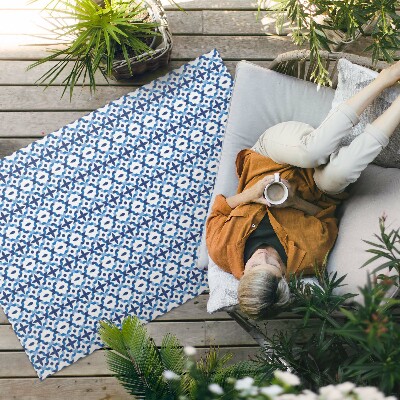 Tapis vinyle d’extérieur Motif décoratif en mosaïque espagnole