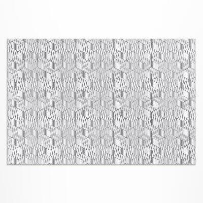 Tapis vinyle d’extérieur Mosaïque géométrique de petite taille