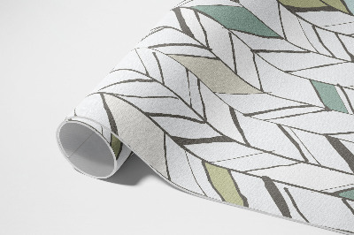 Tapis vinyle d’extérieur Motif à chevrons abstrait de style indien