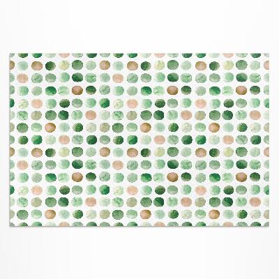 Tapis vinyle d’extérieur Cercles peints à l'aquarelle avec des points et des motifs bohèmes