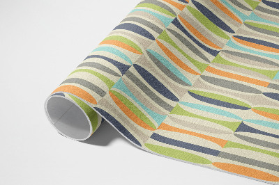 Tapis vinyle d’extérieur Ellipses rétro abstraites