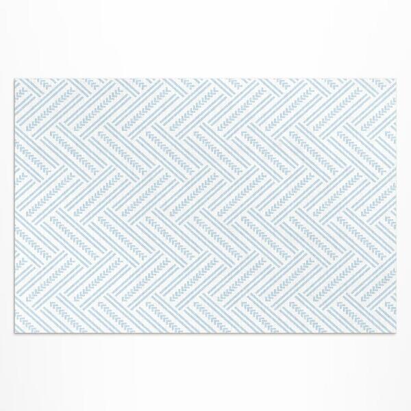 Tapis vinyle d’extérieur Motif à chevrons moderne et tendance