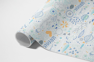 Tapis vinyle d’extérieur Fleurs sauvages aux couleurs pastel