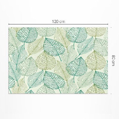 Tapis vinyle d’extérieur Composition des feuilles linéaires dans la nature