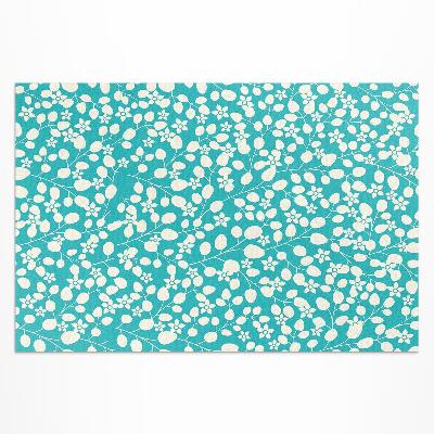 Tapis vinyle d’extérieur Une composition de fleurs et de feuilles sauvages