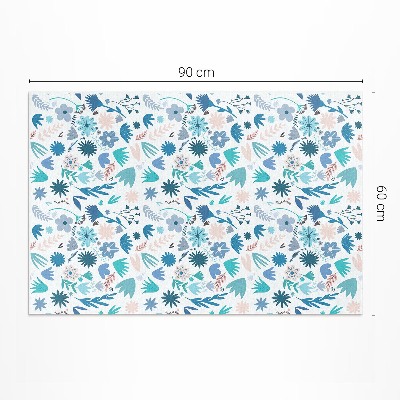 Tapis vinyle d’extérieur Fleurs et plantes bohèmes pastel