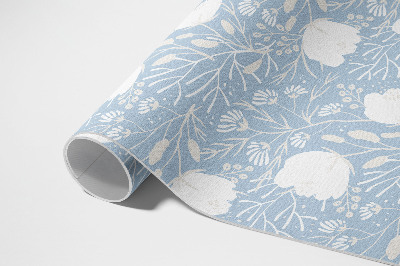 Tapis vinyle d’extérieur De belles fleurs sur un fond pastel