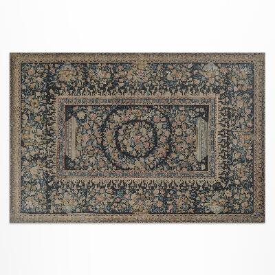 Tapis vinyle d’extérieur Motif végétal décoratif de style ancien