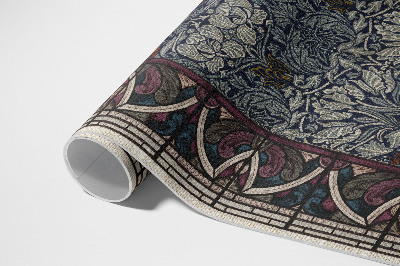 Tapis vinyle d’extérieur Vitraux rouges gothiques