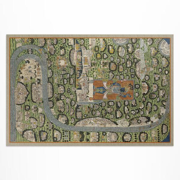 Tapis vinyle d’extérieur L'Inde vue à vol d'oiseau