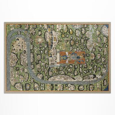 Tapis vinyle d’extérieur L'Inde vue à vol d'oiseau