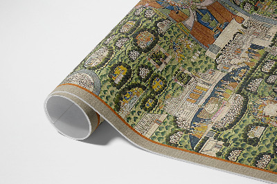 Tapis vinyle d’extérieur L'Inde vue à vol d'oiseau