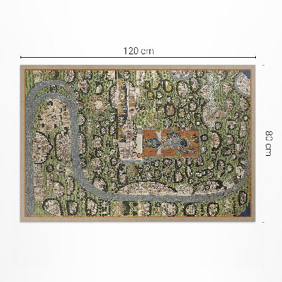 Tapis vinyle d’extérieur L'Inde vue à vol d'oiseau