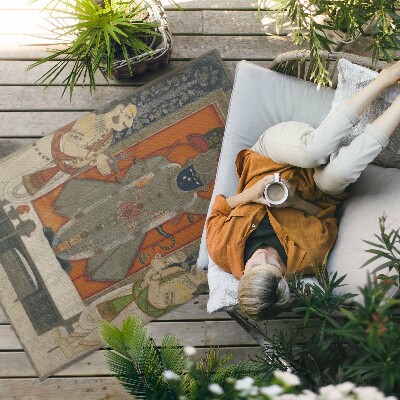 Tapis vinyle d’extérieur Krishna Hindouisme