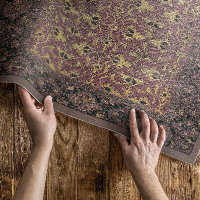 Tapis vinyle d’extérieur Tapis avec une imitation rose sale