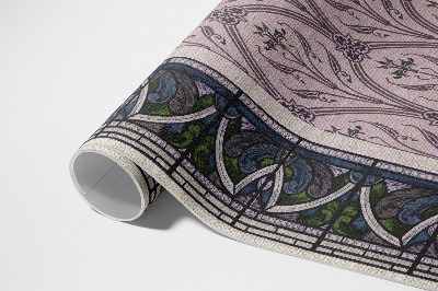 Tapis vinyle d’extérieur Vitraux violets gothiques