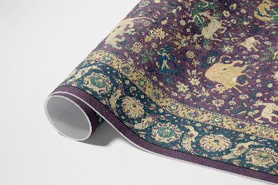 Tapis vinyle d’extérieur Animal en soie antique