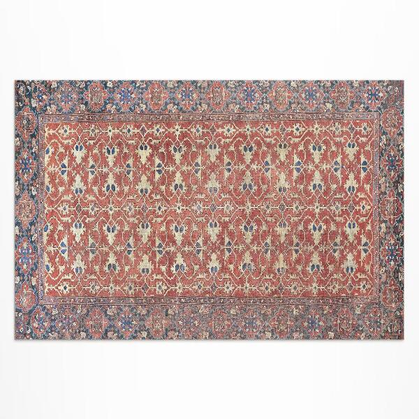 Tapis vinyle d’extérieur Très vieux rouge bleu
