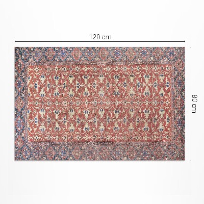 Tapis vinyle d’extérieur Très vieux rouge bleu