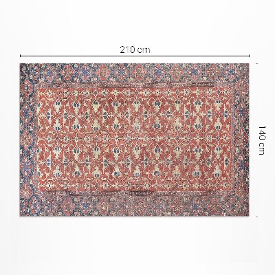 Tapis vinyle d’extérieur Très vieux rouge bleu