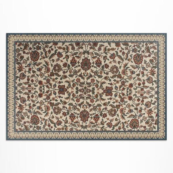 Tapis vinyle d’extérieur Fleurs de lierre décoratives