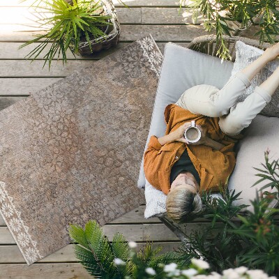 Tapis vinyle d’extérieur Impression poussiéreuse et vieillie artificiellement