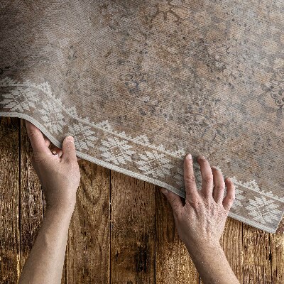 Tapis vinyle d’extérieur Impression poussiéreuse et vieillie artificiellement