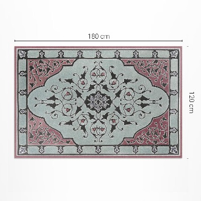 Tapis vinyle d’extérieur Ornement de rose Sir Matthew Digby Wyatt