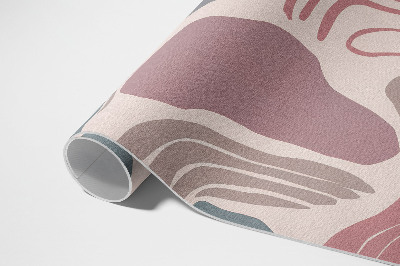 Tapis vinyle d’extérieur Taches bohèmes abstraites aux formes pastel