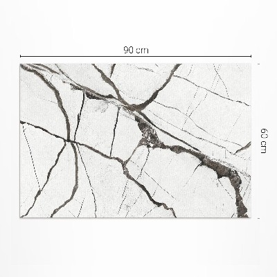 Tapis vinyle d’extérieur Pierre de marbre légèrement craquelée