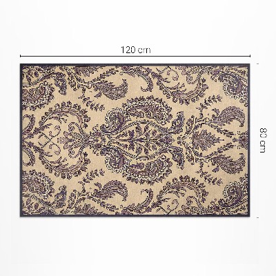 Tapis vinyle d’extérieur Ornement décoratif vintage ancien