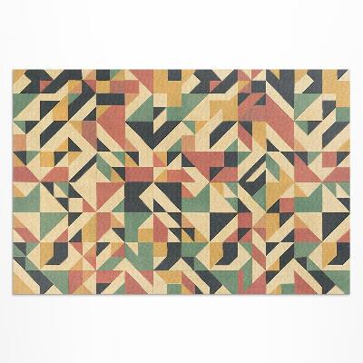 Tapis vinyle d’extérieur Abstraction colorée de triangles et de carrés
