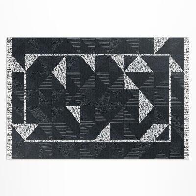 Tapis vinyle d’extérieur Motif de mosaïque géométrique vintage