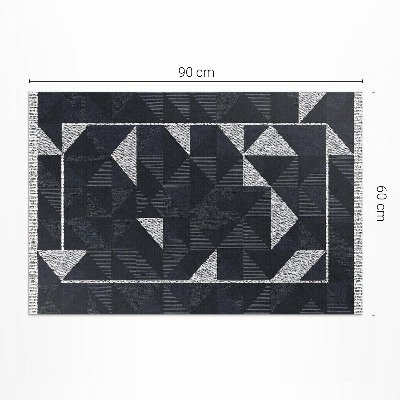 Tapis vinyle d’extérieur Motif de mosaïque géométrique vintage