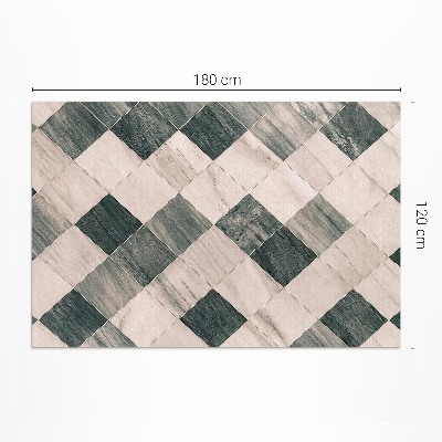 Tapis vinyle d’extérieur Carreaux carrés de mosaïque en pierre et marbre