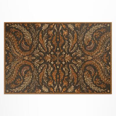 Tapis vinyle d’extérieur Ornement végétal oriental vintage