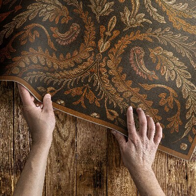 Tapis vinyle d’extérieur Ornement végétal oriental vintage