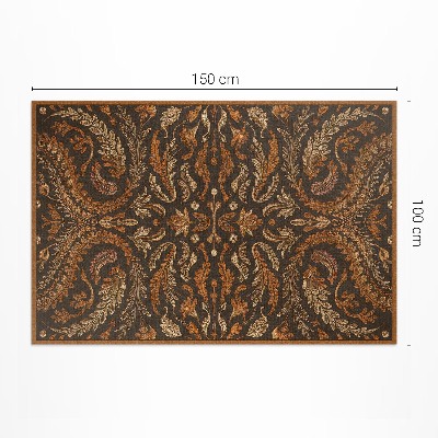 Tapis vinyle d’extérieur Ornement végétal oriental vintage