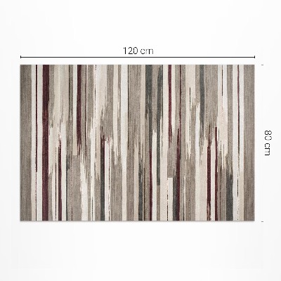 Tapis vinyle d’extérieur Rayures abstraites peintes style bohème vieilli