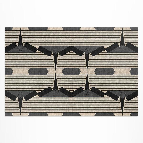 Tapis vinyle d’extérieur Composition linéaire vintage