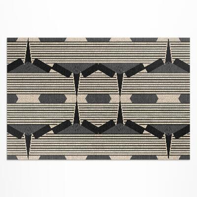 Tapis vinyle d’extérieur Composition linéaire vintage