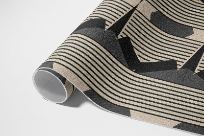 Tapis vinyle d’extérieur Composition linéaire vintage