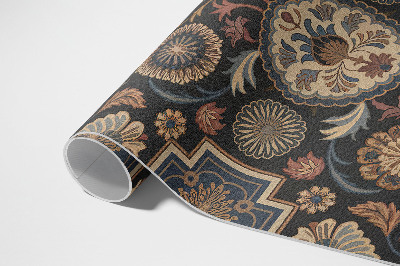 Tapis vinyle d’extérieur Ornement végétal de style vintage persan