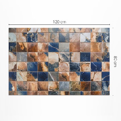 Tapis vinyle d’extérieur mosaïque de pierre vintage