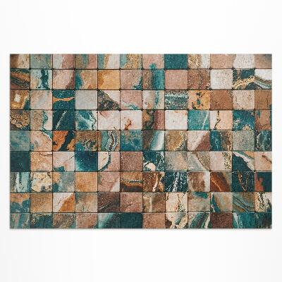 Tapis vinyle d’extérieur Mosaïque de pierre et carreaux de marbre vintage
