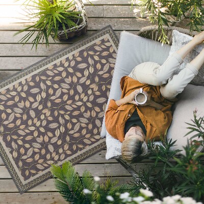 Tapis vinyle d’extérieur Feuilles d'automne végétation vintage