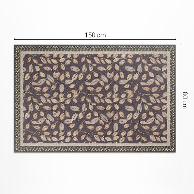 Tapis vinyle d’extérieur Feuilles d'automne végétation vintage