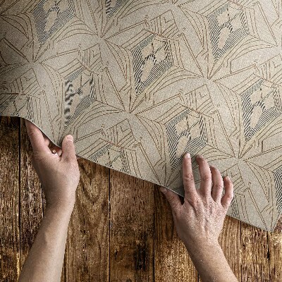 Tapis vinyle d’extérieur Motif géométrique vintage